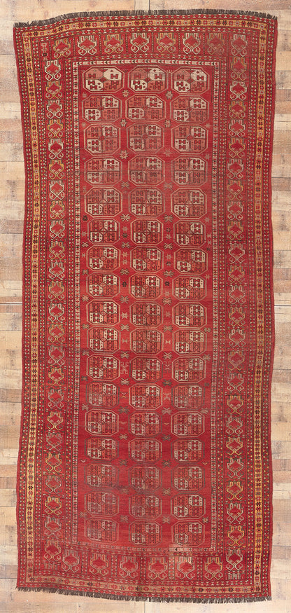 6 x 13 Antique Ersari Afghan Rug 74679