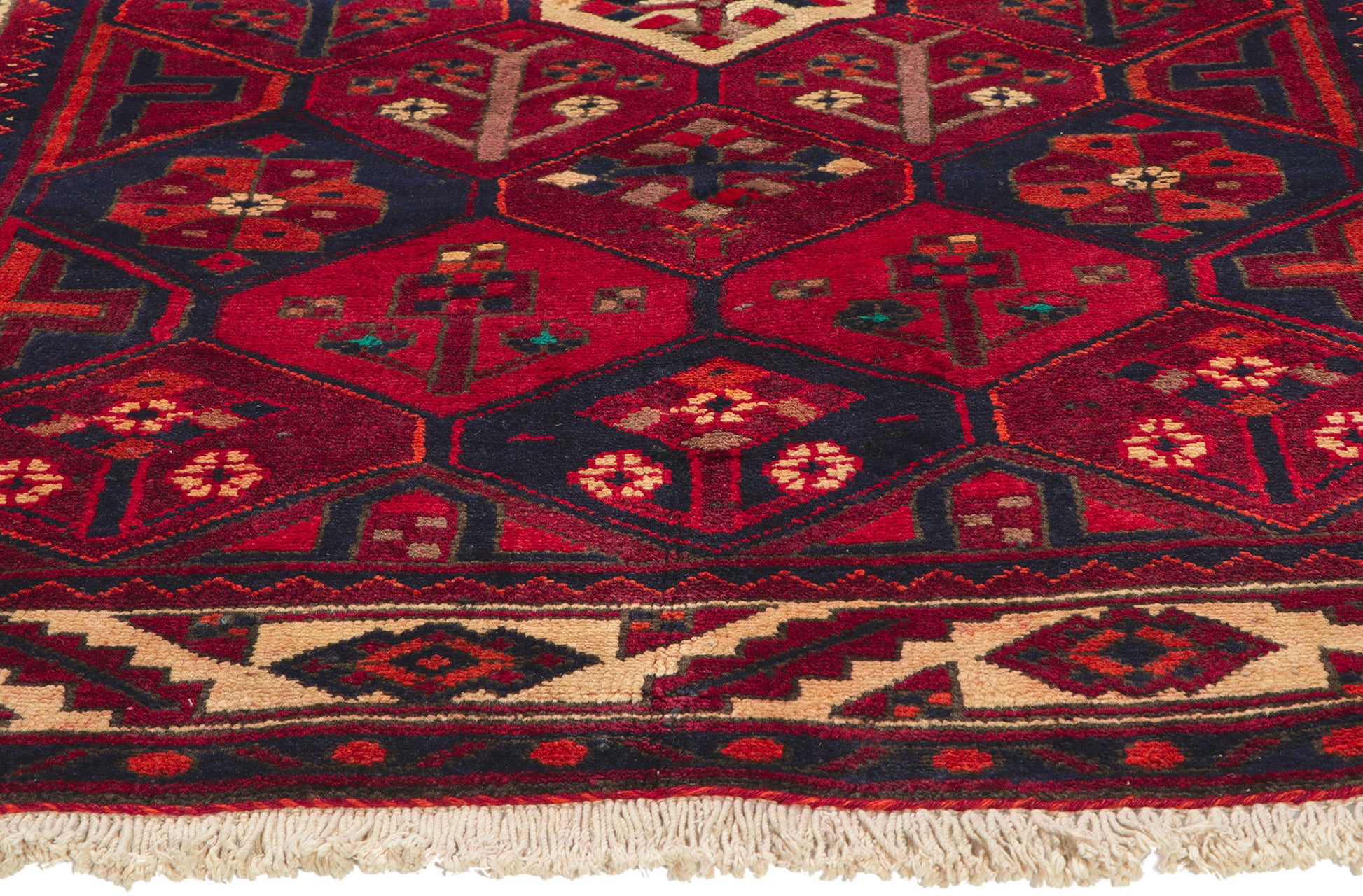 6 x 7 Vintage Persian Bakhtiari Rug 71284