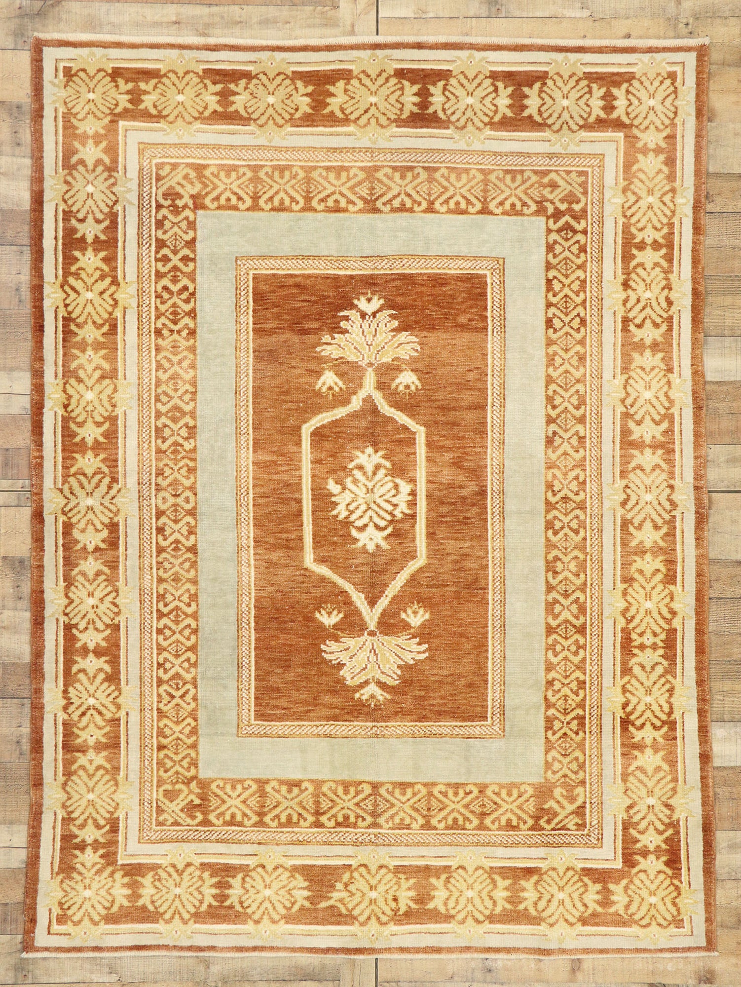 6 x 8 Modern Turkish Oushak Rug 52932