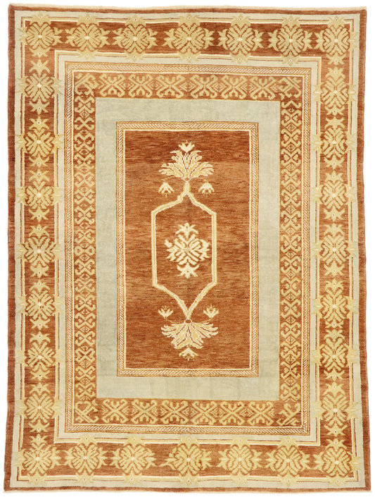 6 x 8 Modern Turkish Oushak Rug 52932