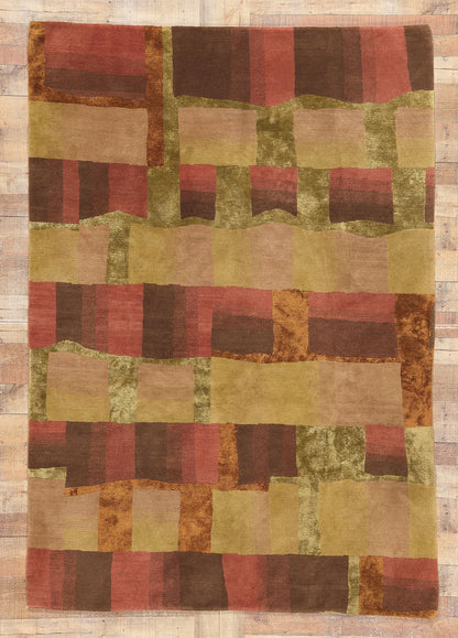 6 x 8 Tibetan Wool and Silk Rug 78532