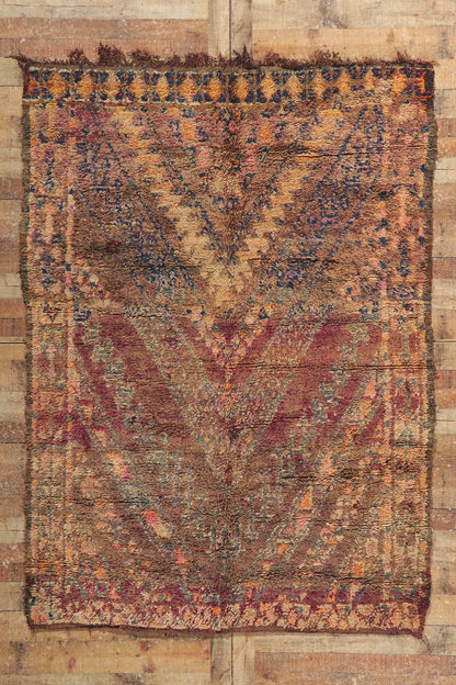 6 x 8 Vintage Beni MGuild Moroccan Rug 21255