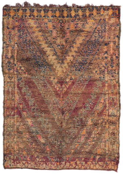 6 x 8 Vintage Beni MGuild Moroccan Rug 21255
