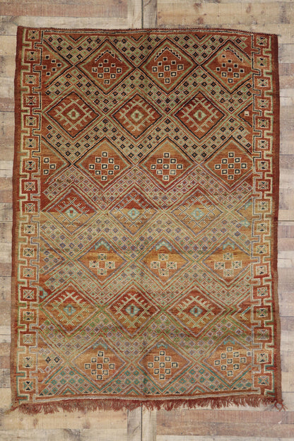 6 x 8 Vintage Beni MGuild Moroccan Rug 21250