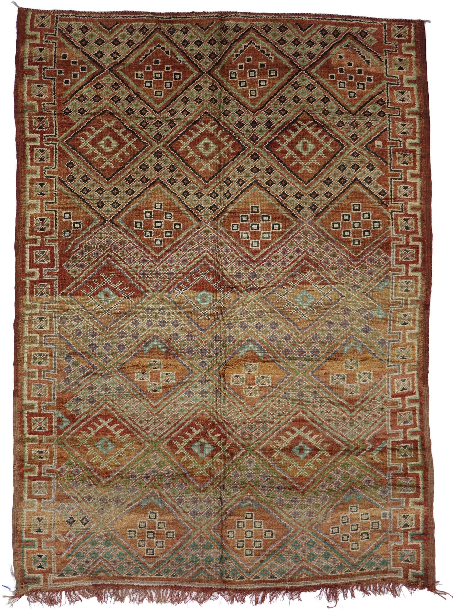 6 x 8 Vintage Beni MGuild Moroccan Rug 21250