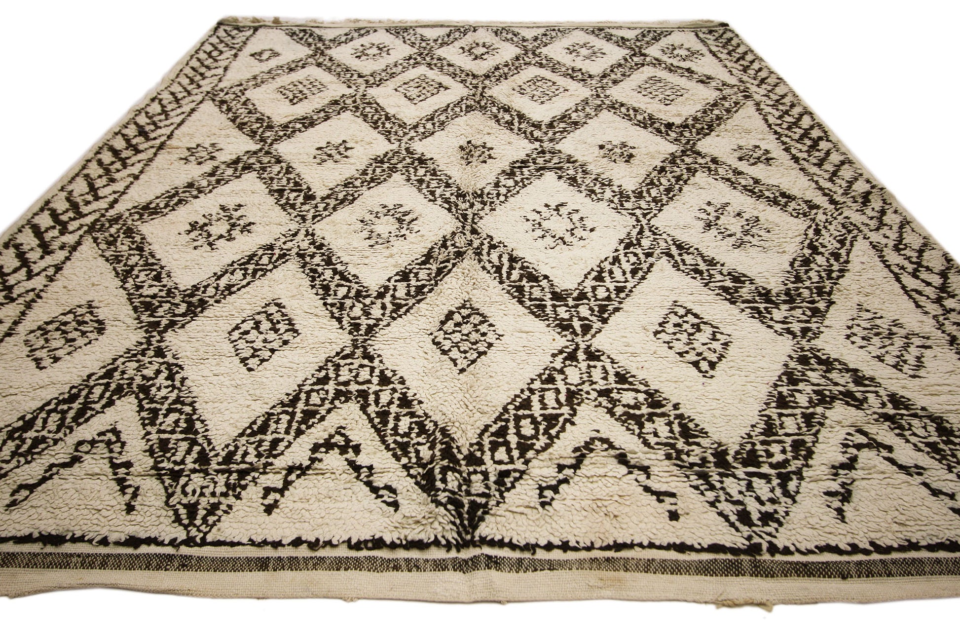 6 x 9 Vintage Moroccan Beni Ourain Rug 20745