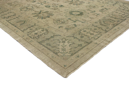 6 x 9 Earth-Tone Turkish Oushak Rug 51632