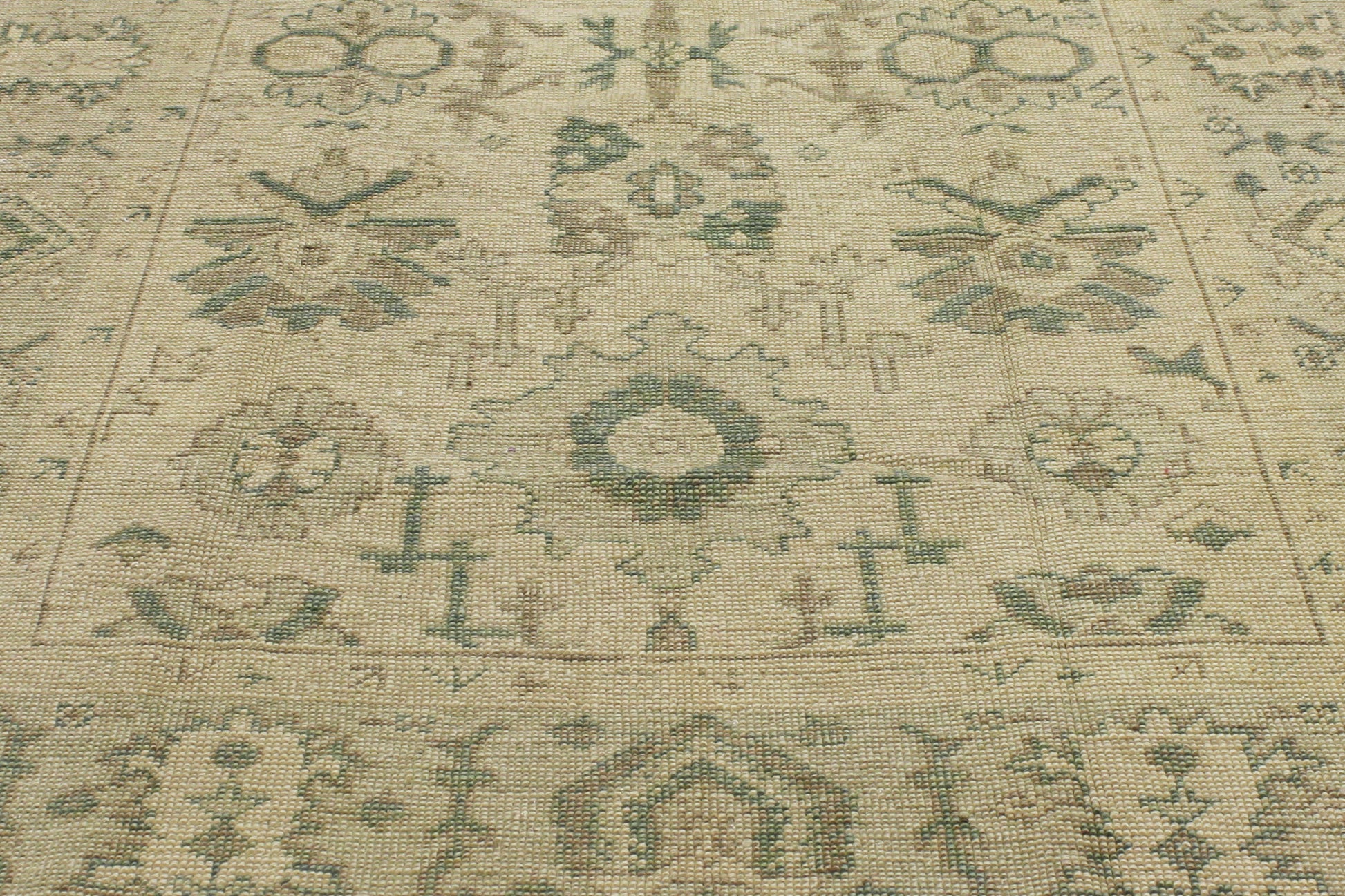 6 x 9 Earth-Tone Turkish Oushak Rug 51632