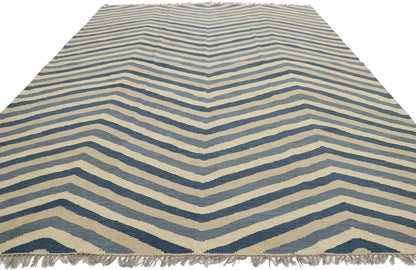 6 x 9 Coastal Style Kilim Rug 80453