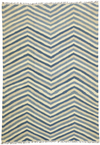 6 x 9 Coastal Style Kilim Rug 80453