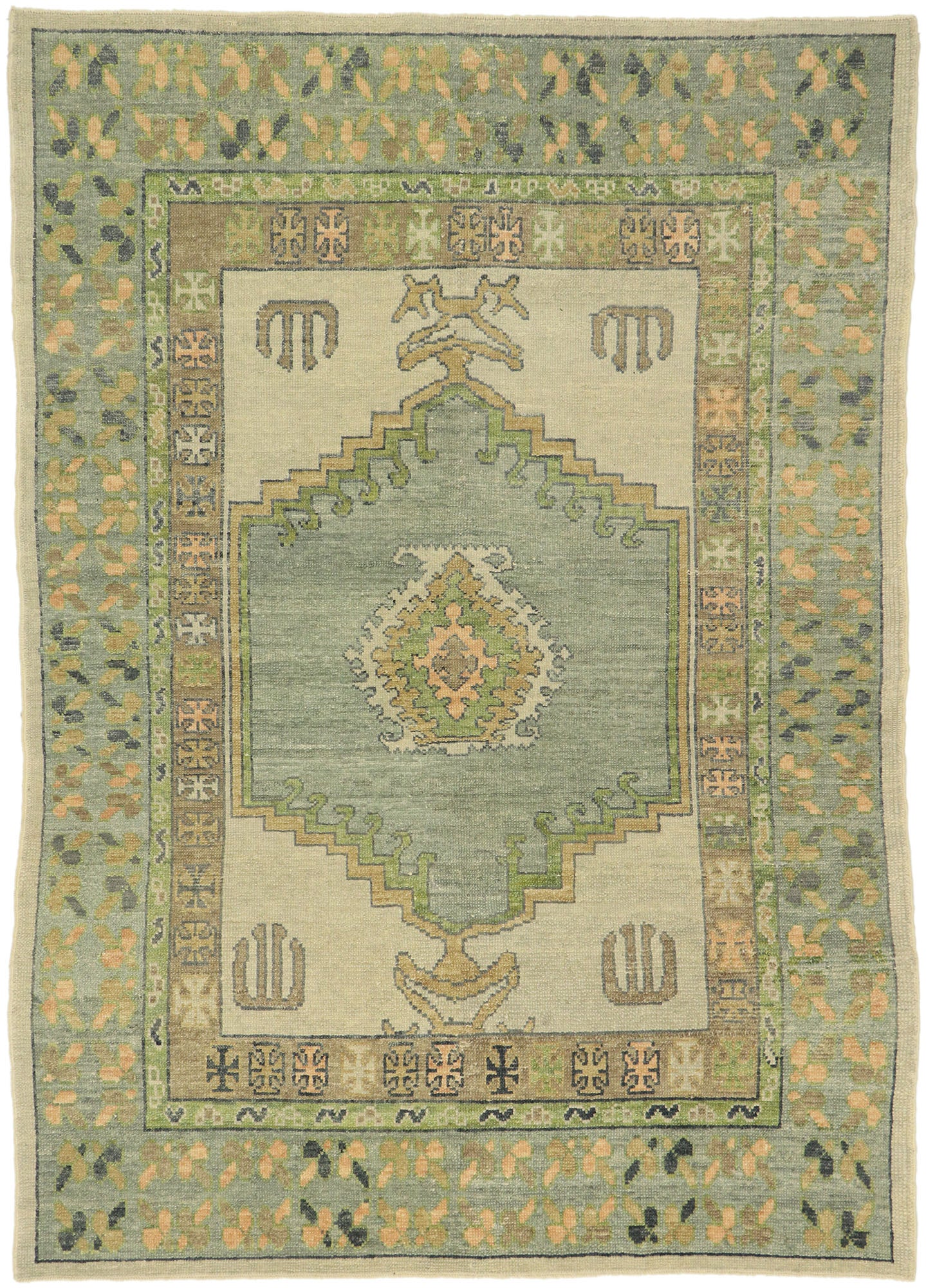 6 x 9 Turkish Oushak Rug 53203