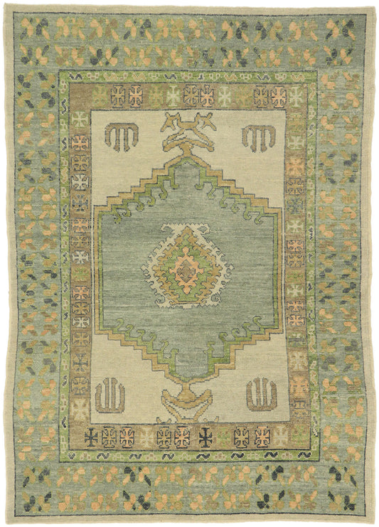 6 x 9 Turkish Oushak Rug 53203