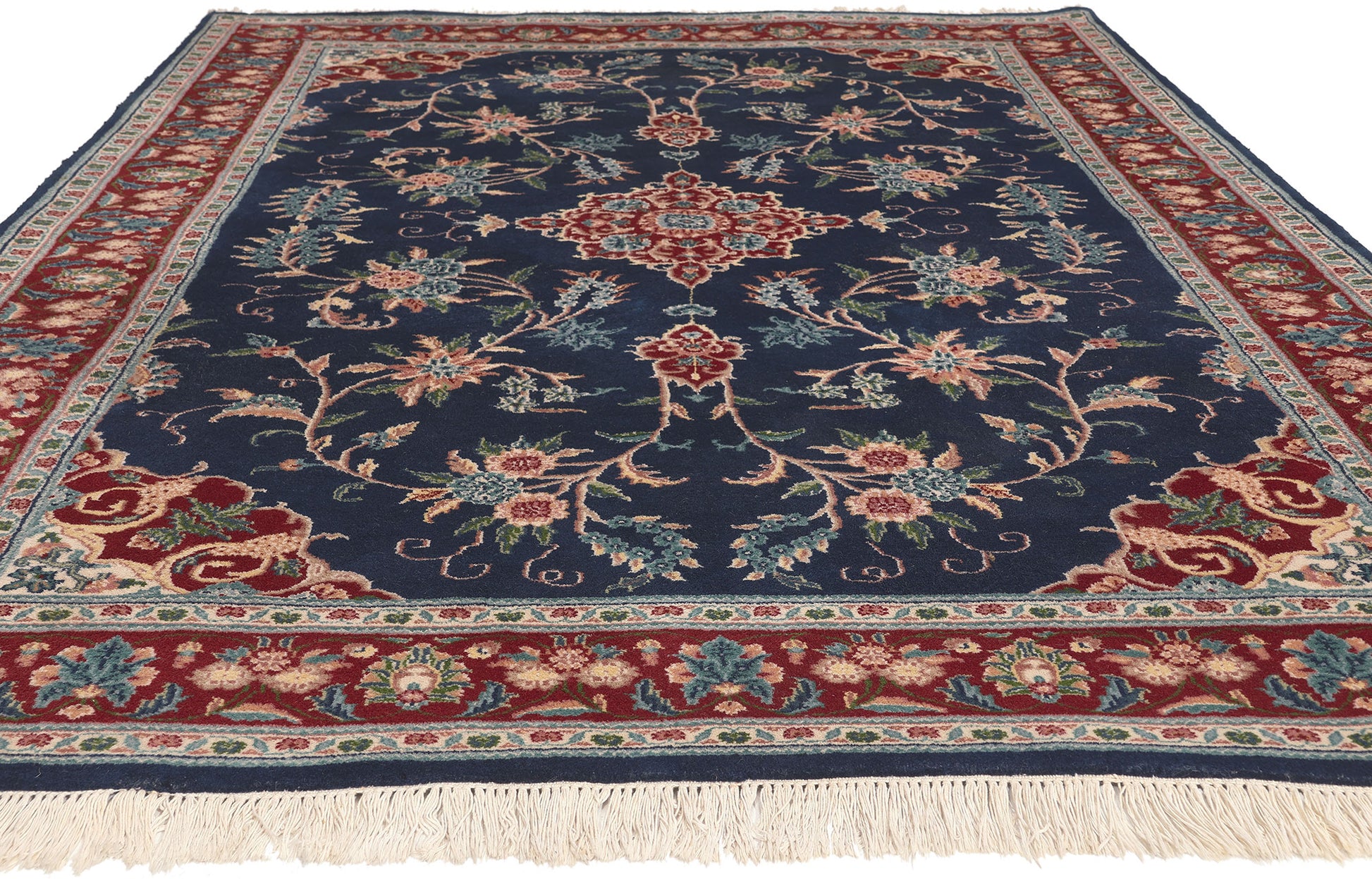 6 x 9 Vintage Indian Rug 78645