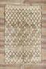 6 x 9 Vintage Moroccan Beni Ourain Rug 21359