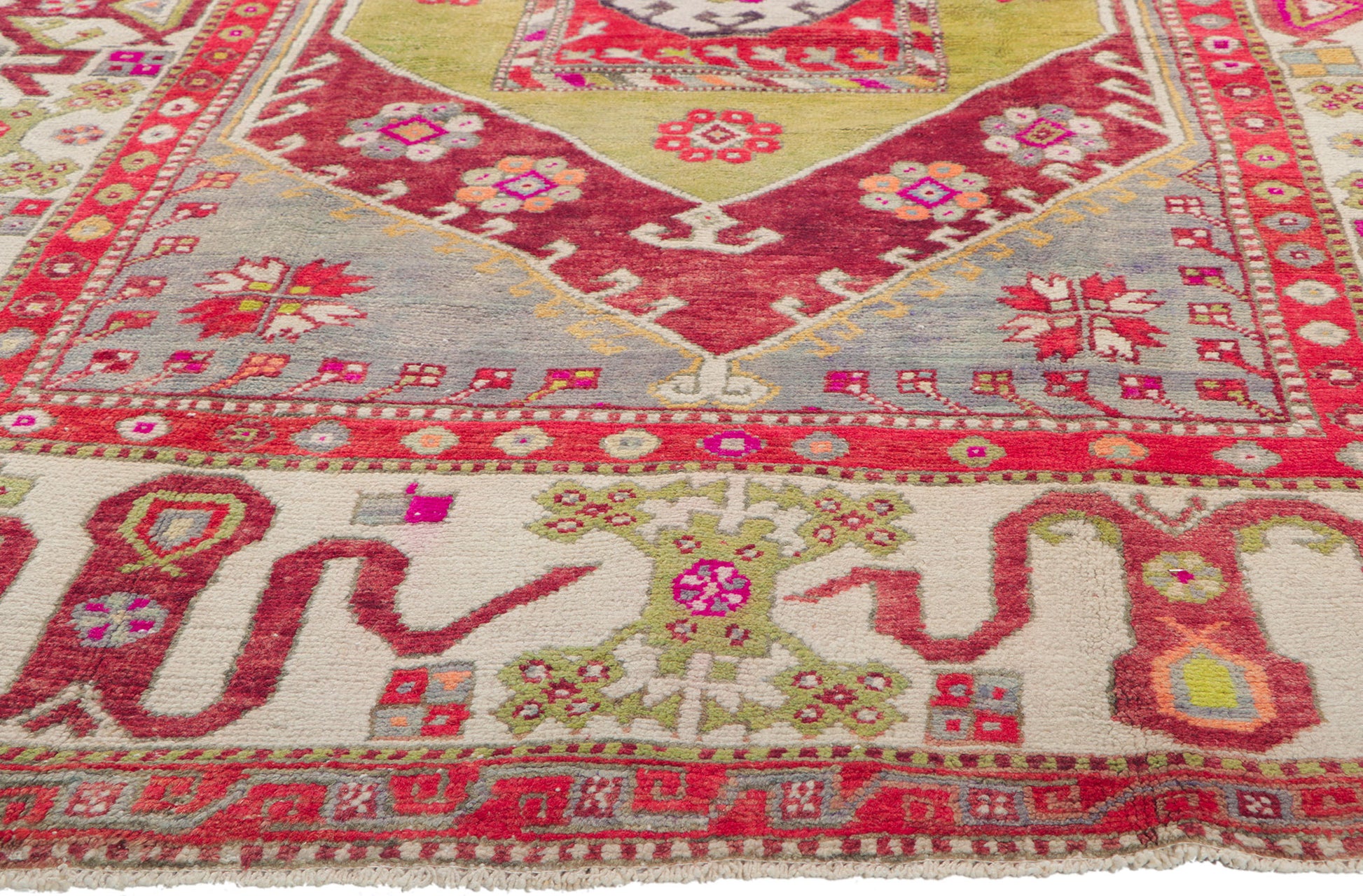 6 x 9 Vintage Turkish Oushak Rug 51784