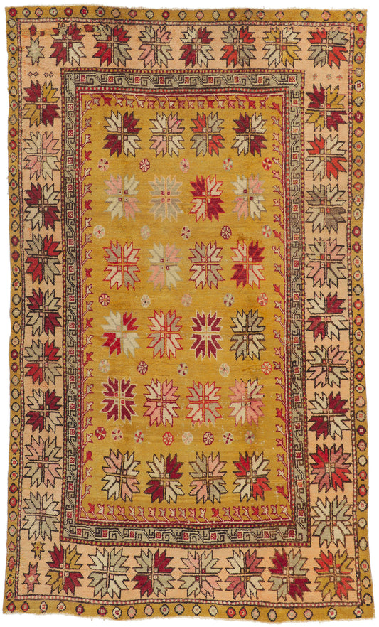 6 x 9 Vintage Turkish Oushak Rug 51668