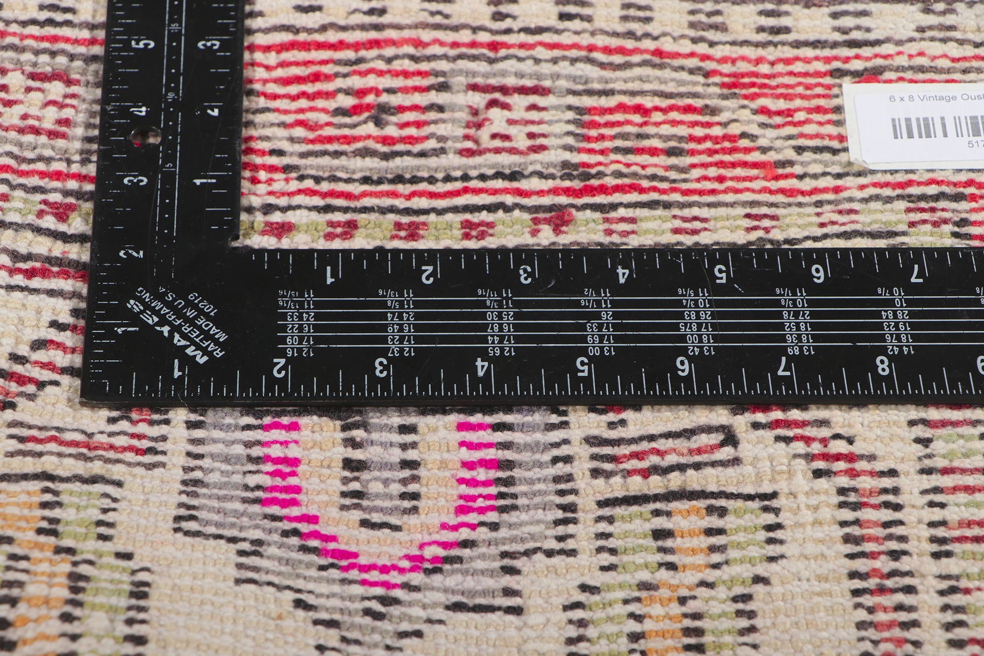 6 x 9 Vintage Turkish Oushak Rug 51786