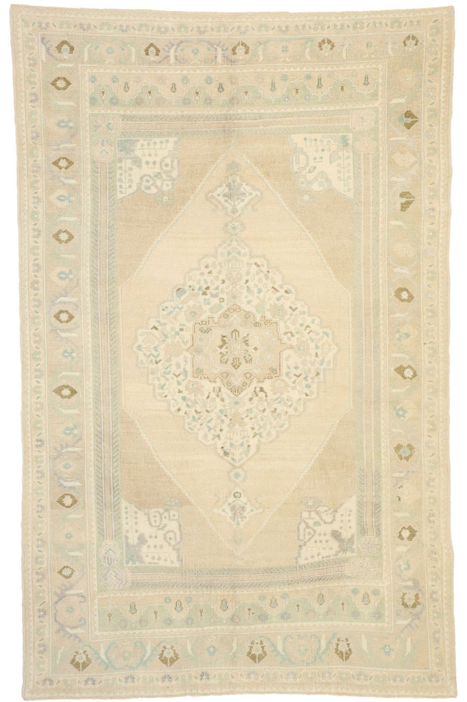 6 x 9 Vintage Turkish Oushak Rug 52810