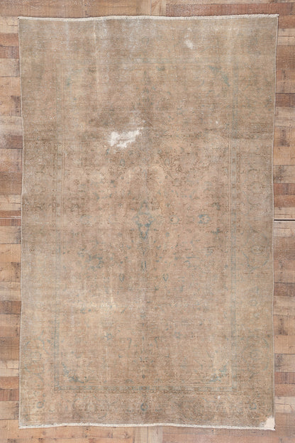 6 x 9 Antique Persian Kashan Rug 78600