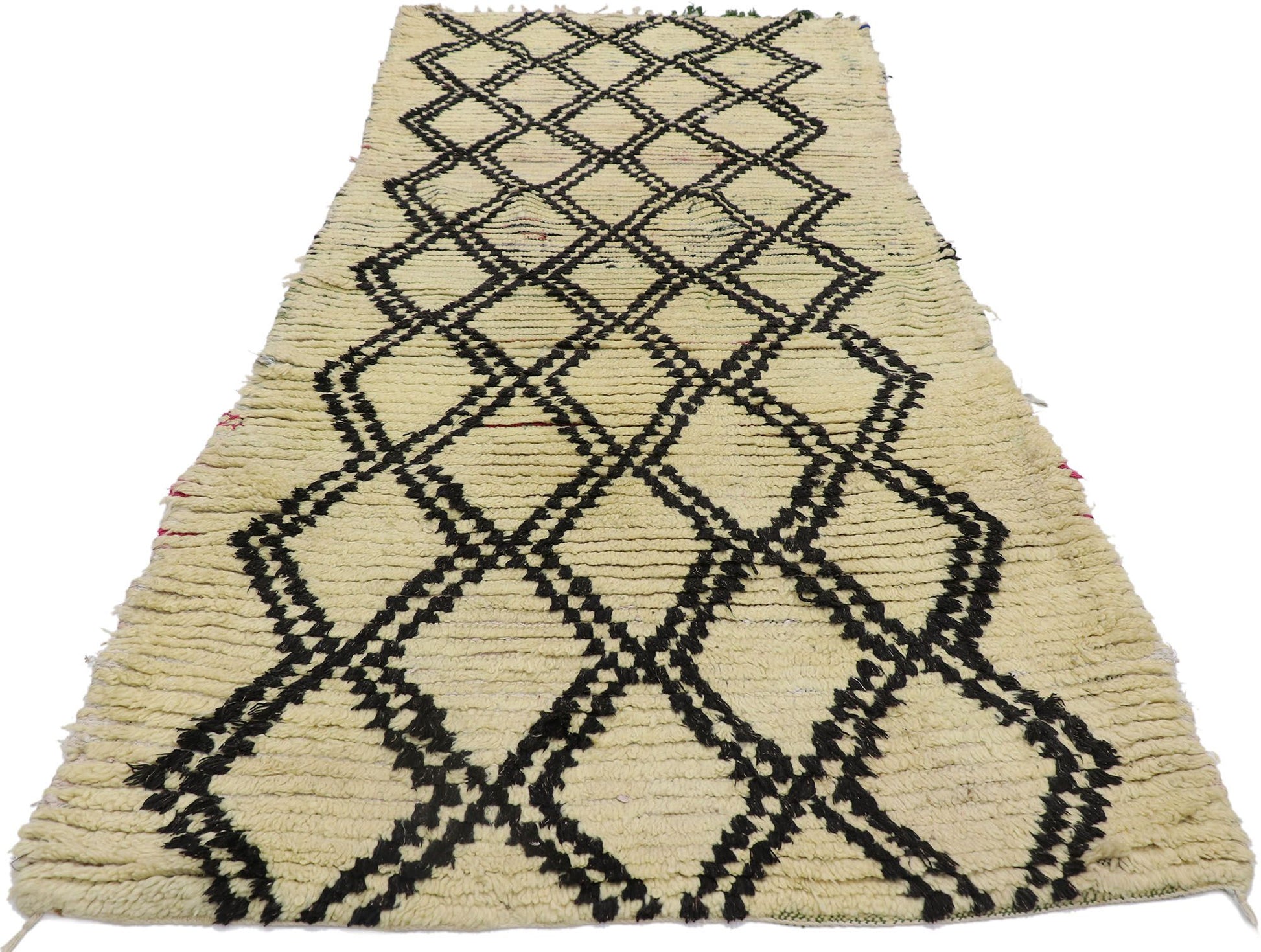 4 x 8 Vintage Moroccan Azilal Rug 21579