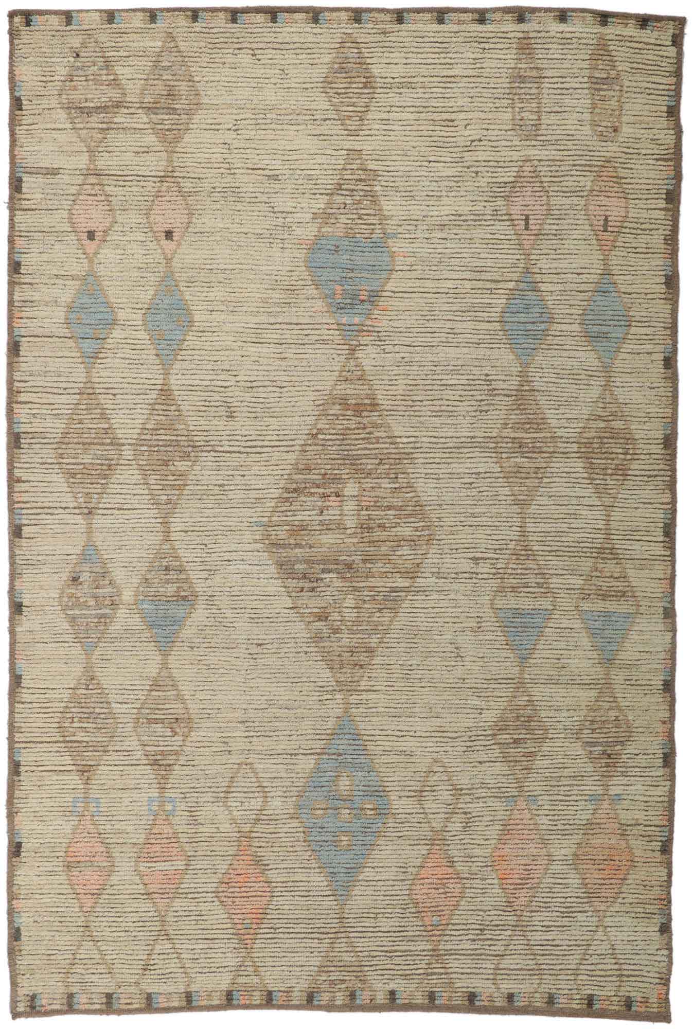 7 x 10 Earth-Tone Moroccan Rug 80788