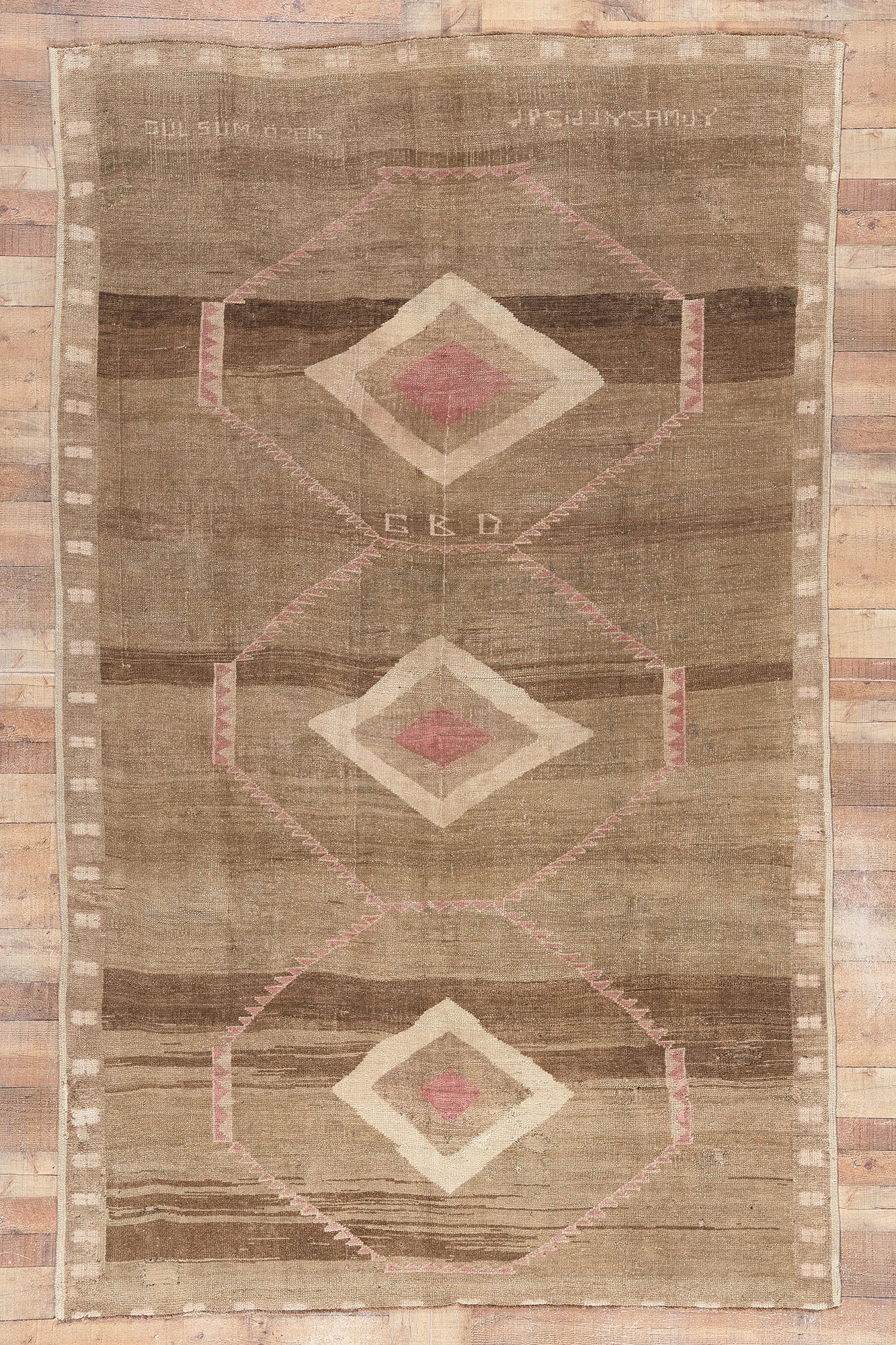7 x 11 Vintage Turkish Kars Rug 53714