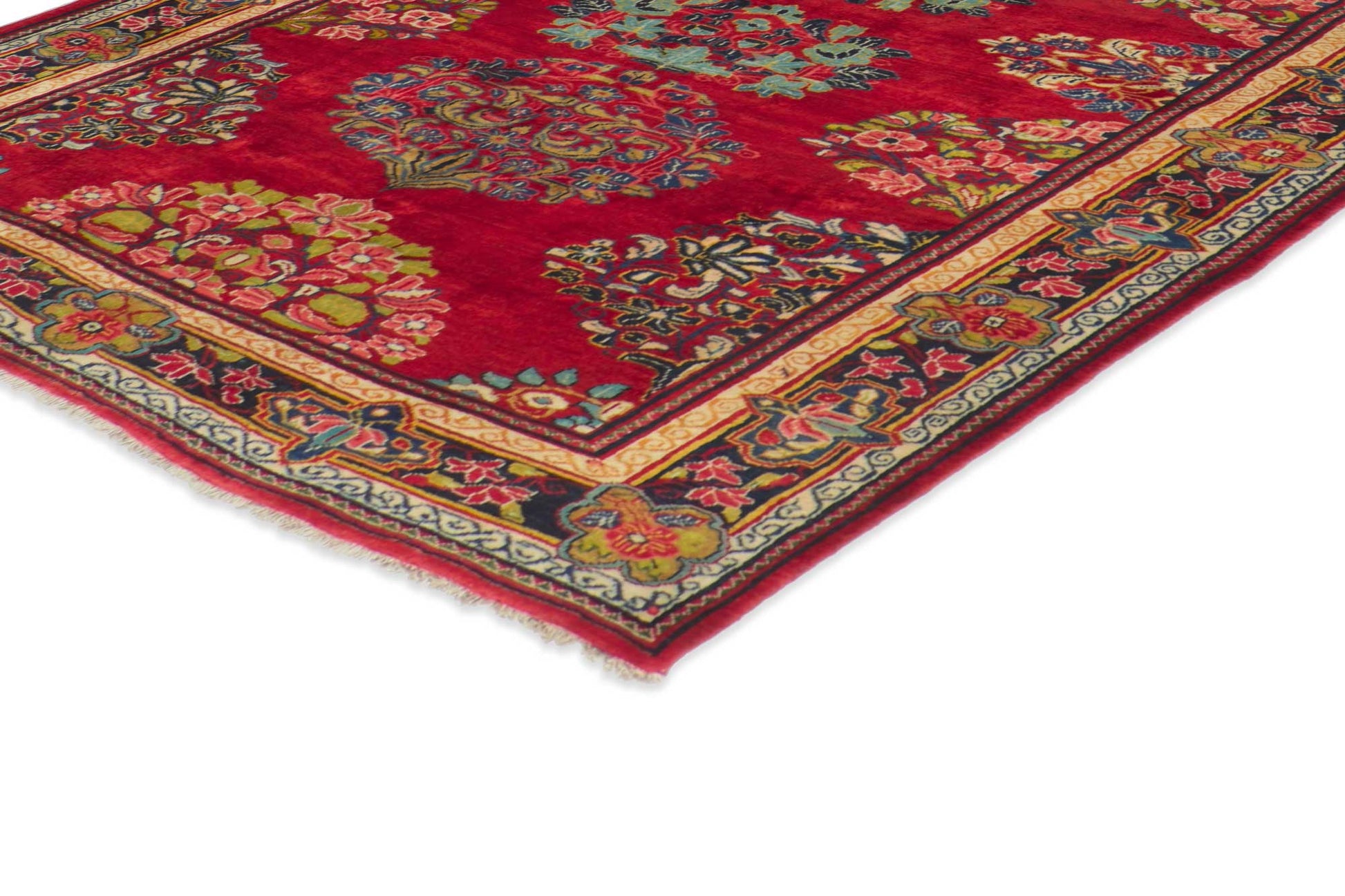 7 x 18 Vintage Persian Mahal Rug 61172