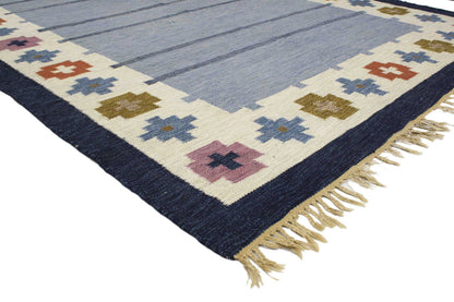 7 x 9 Ellen Stahlbrand Vintage Swedish Rollakan Rug 77035
