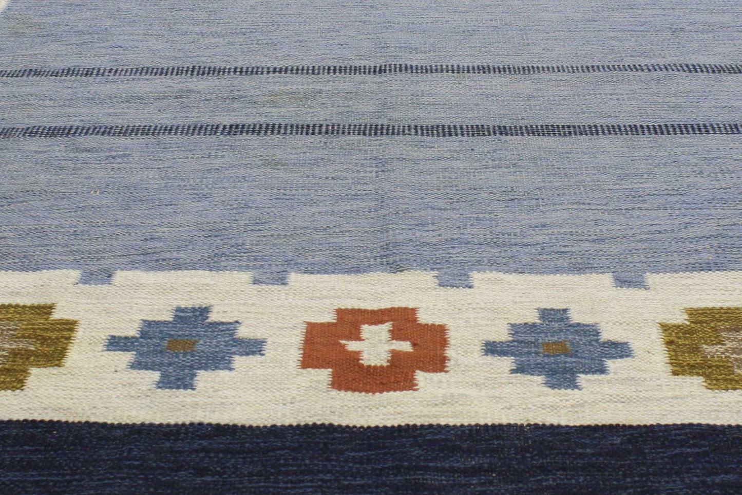 7 x 9 Ellen Stahlbrand Vintage Swedish Rollakan Rug 77035
