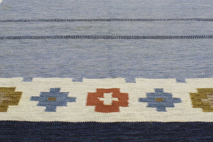 7 x 9 Ellen Stahlbrand Vintage Swedish Rollakan Rug 77035