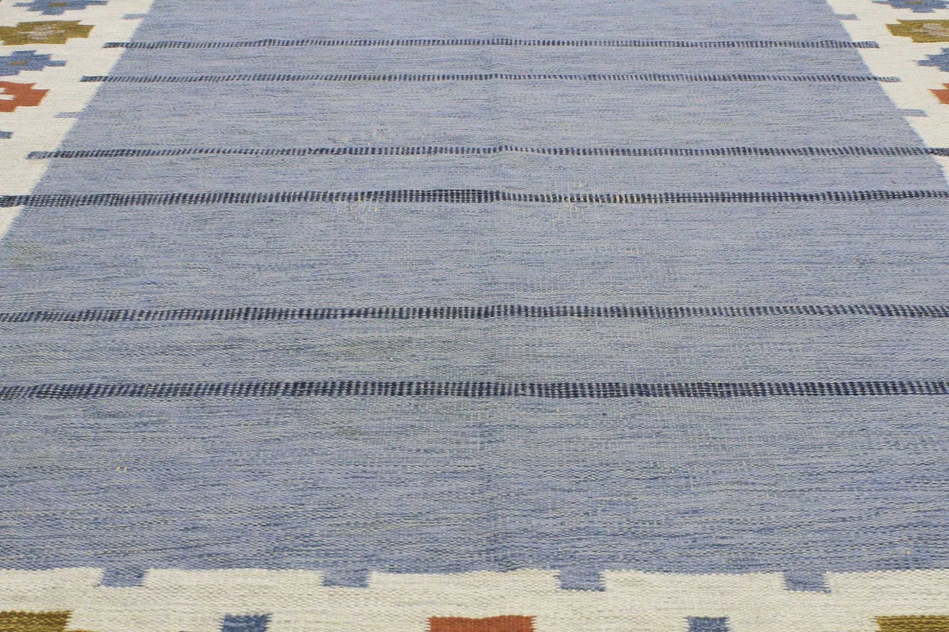 7 x 9 Ellen Stahlbrand Vintage Swedish Rollakan Rug 77035