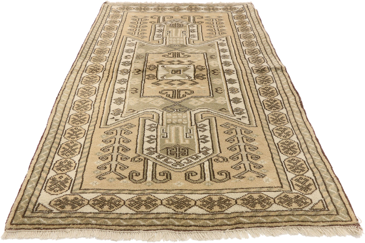 3 x 6 Vintage Persian Shirvan Rug 70126