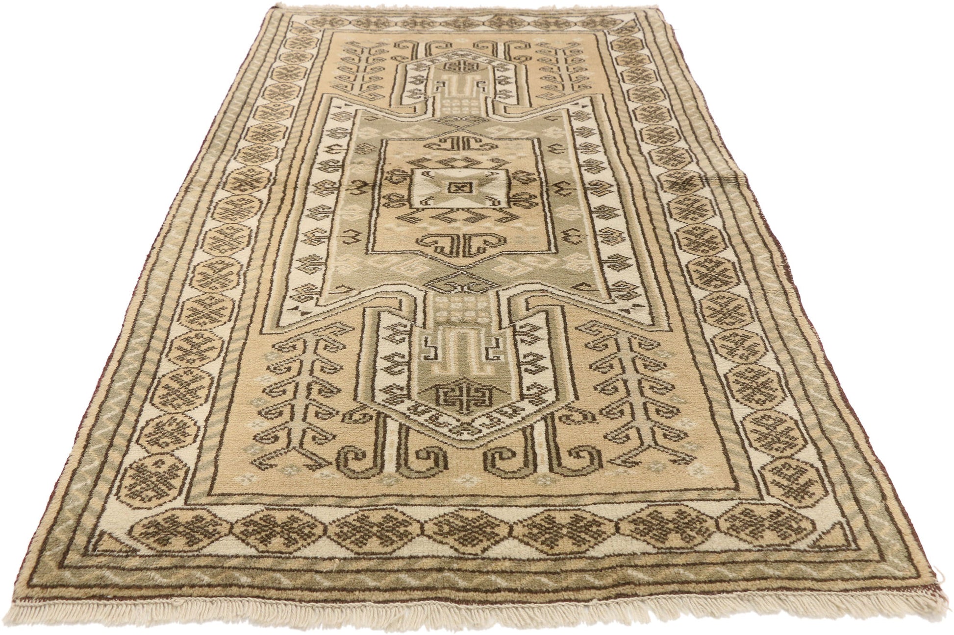 3 x 6 Vintage Persian Shirvan Rug 70126