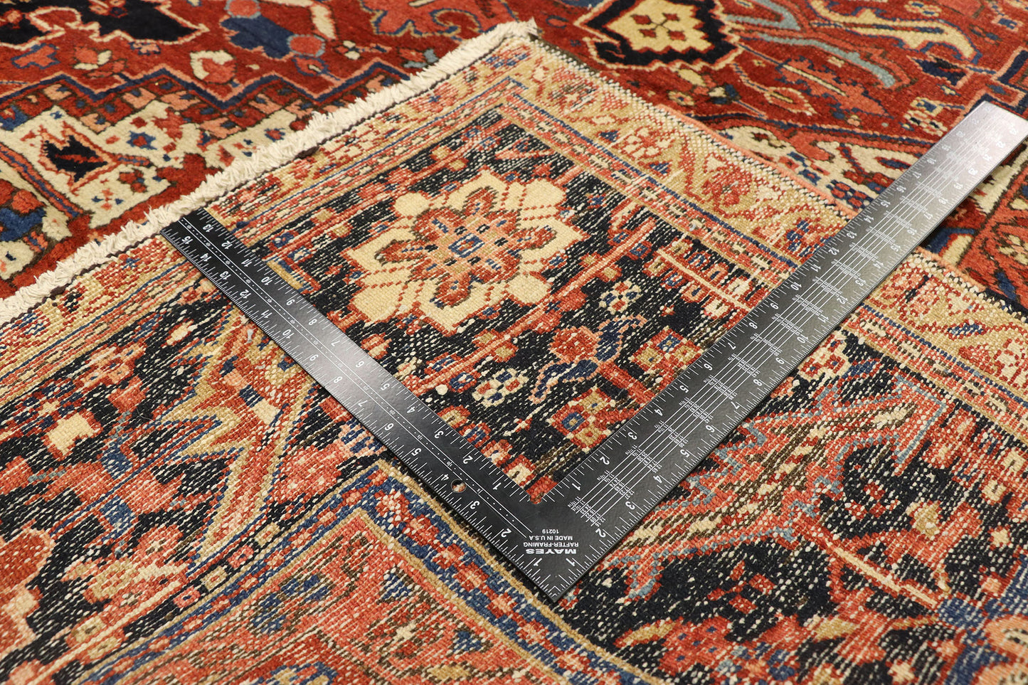 9 x 12 Antique Heriz Rug 70227