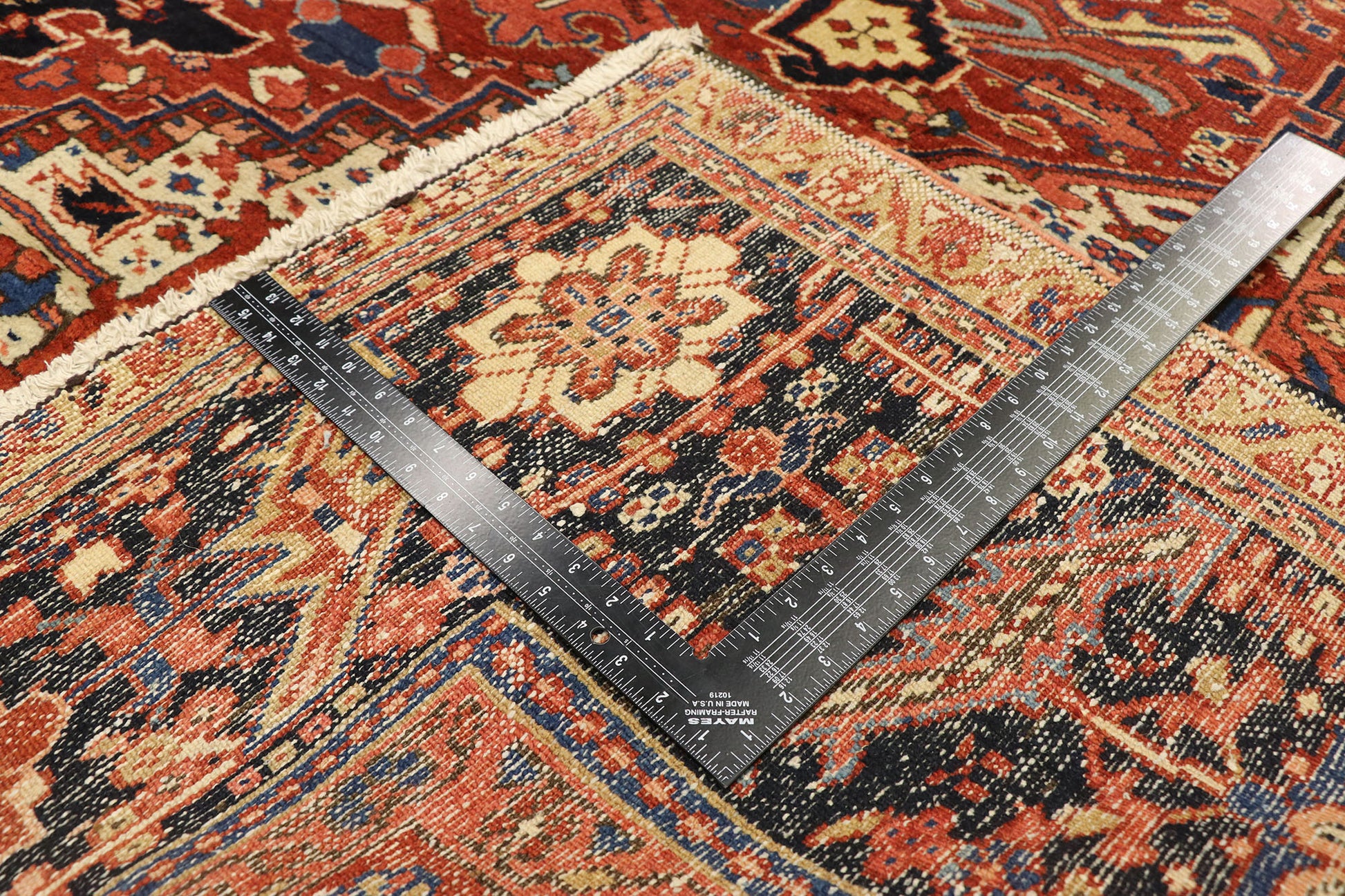 9 x 12 Antique Heriz Rug 70227