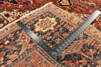 9 x 12 Antique Heriz Rug 70227