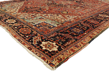 9 x 12 Antique Heriz Rug 70227