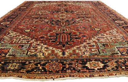 9 x 12 Antique Heriz Rug 70227