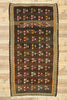 5 x 9 Vintage Turkish Floral Kilim Rug 70293
