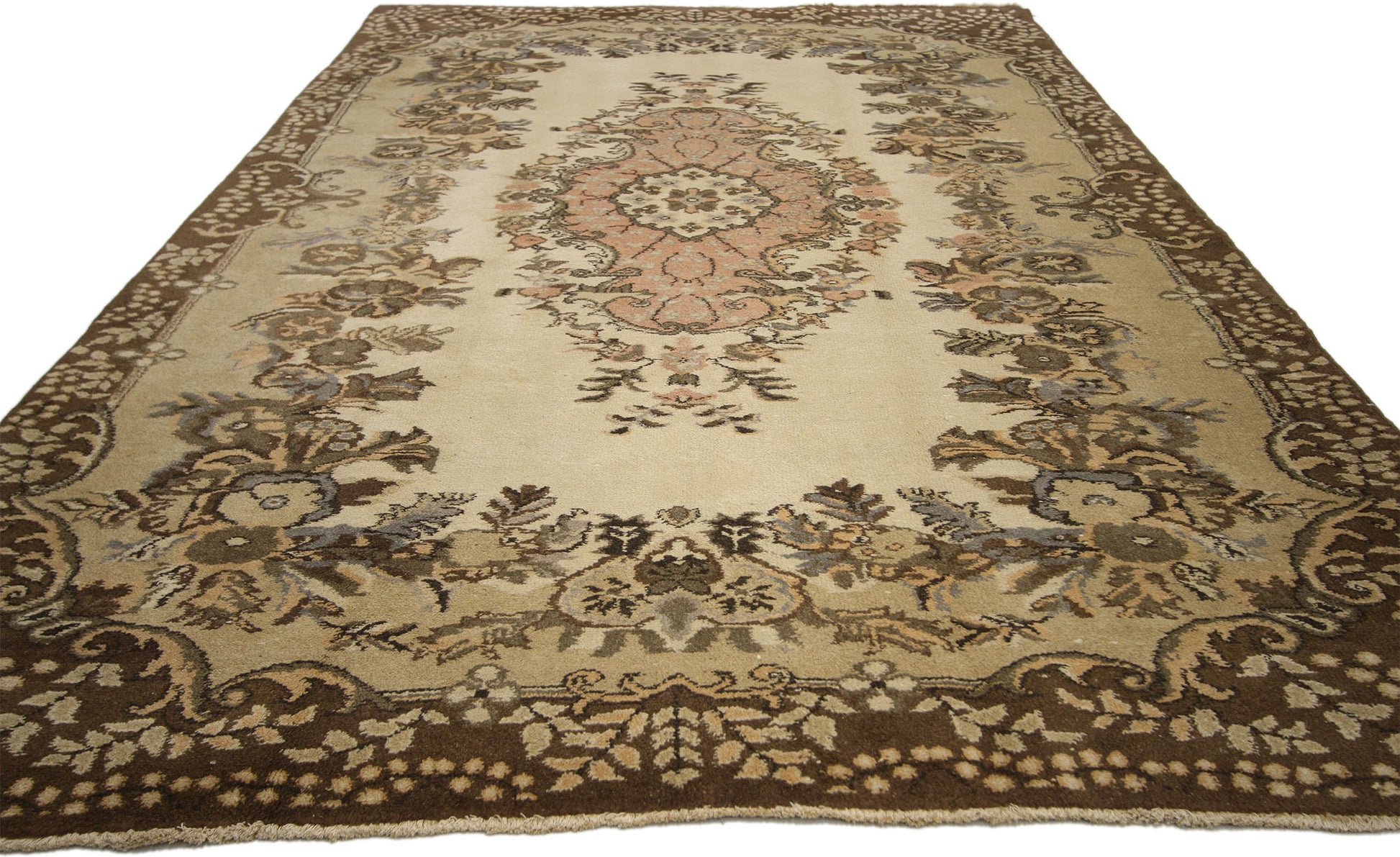6 x 9 Vintage Turkish Sparta Rug 70309