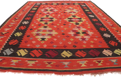 7 x 9 Vintage Turkish Kilim Rug 70464