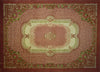 10 x 14 Antique Machine Made Aubusson Rug 70488