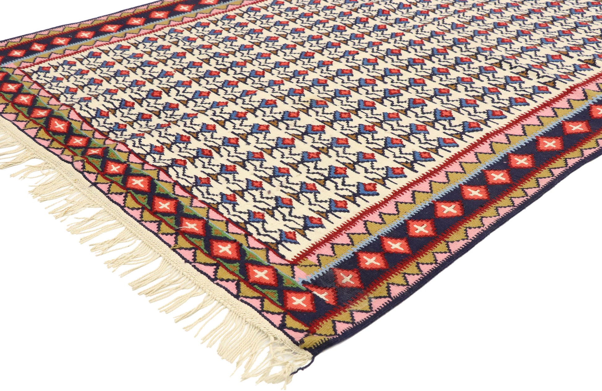 3 x 5 Vintage Persian Senneh Rug 70497
