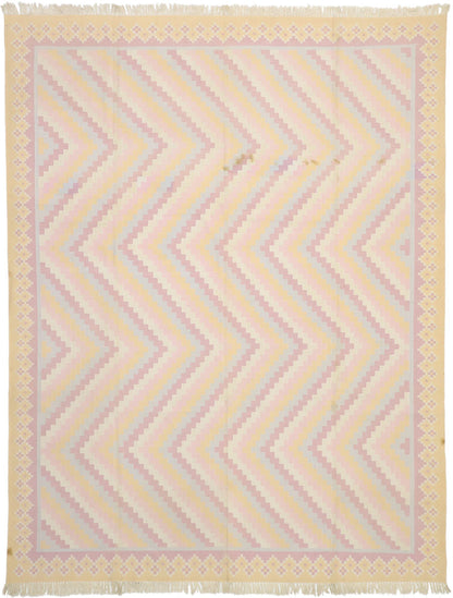 9 x 12 Vintage Indian Dhurrie Rug 70502