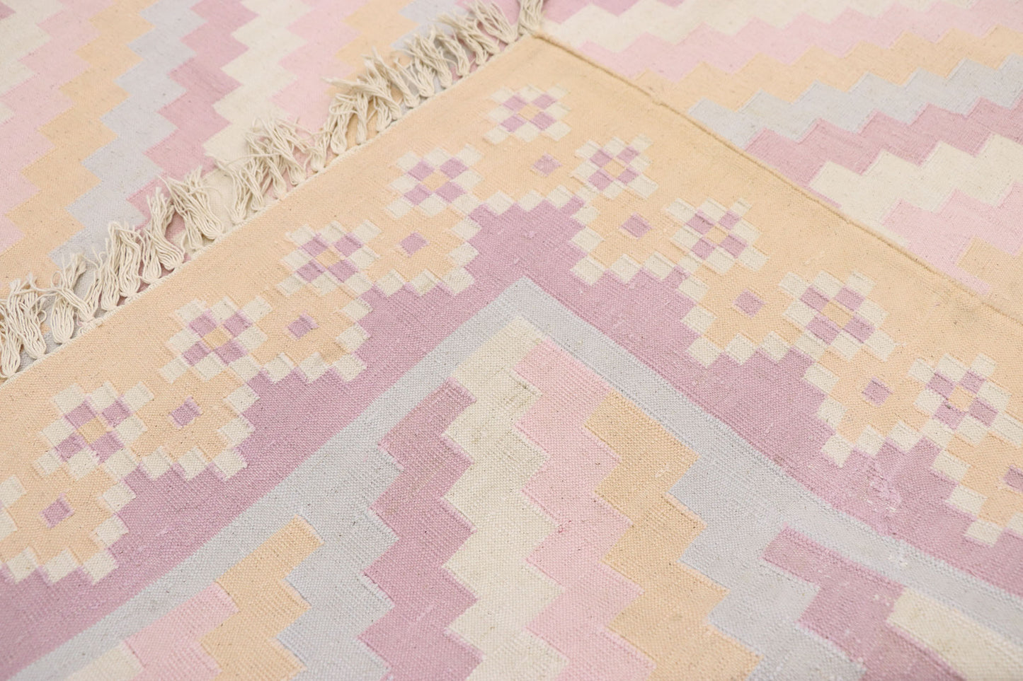 9 x 12 Vintage Indian Dhurrie Rug 70502