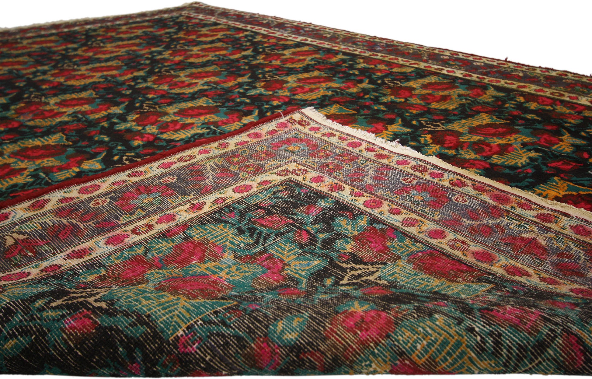 7 x 9 Vintage Persian Bijar Rug 70551