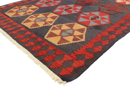 4 x 10 Vintage Persian Shiraz Kilim Rug 70559