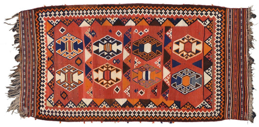 5 x 10 Vintage Kilim Rug 70606