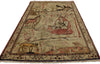 4 x 6 Antique Tabriz Pictorial Rug 70679