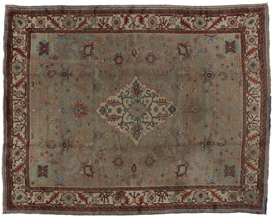 9 x 11 Antique Oushak Rug 70706